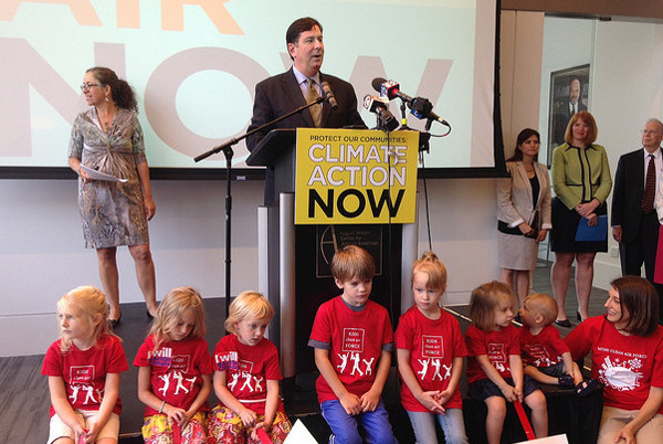 At the press event in Pittsburgh.
