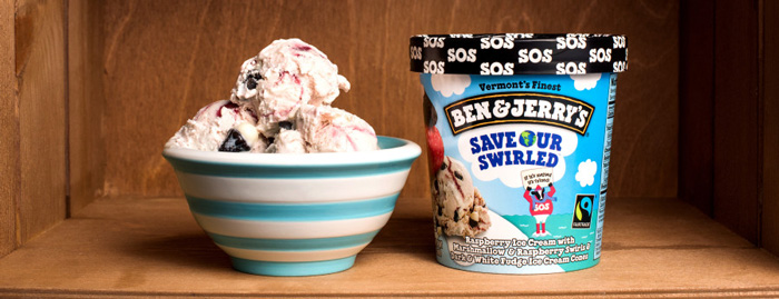 Ben and Jerry's Save Our Swirled ice cream calls for climate action