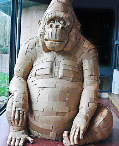 Junk Rethunk Exhibit at Philadelphia Zoo, sculpture of a gorilla