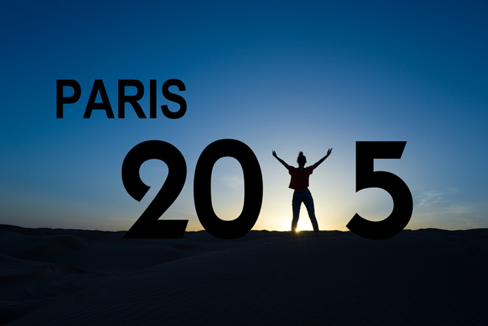 Paris 2015 sign for COP21 climate conference