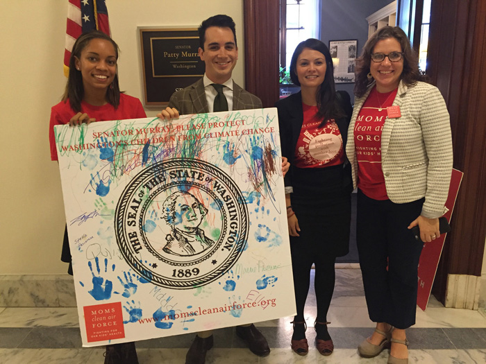 Moms Clean Air Force members with Senator Murry