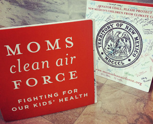 Moms Clean Air Force sign