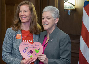 Patrice Tomcik and Administrator Gina McCarthy