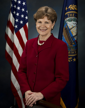 New Hampshire Senator Jeanne Shaheen
