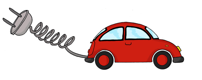 Electric cars illustration