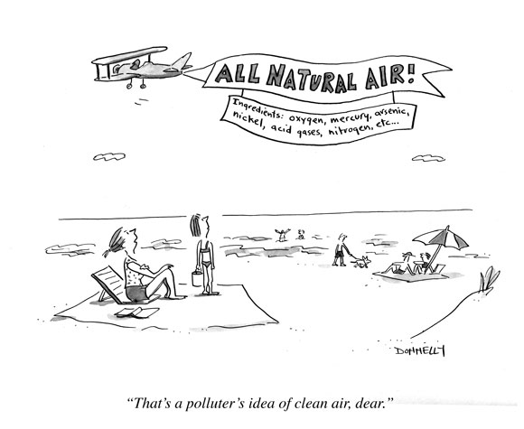 Air pollution cartoon