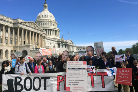 scott pruitt protest