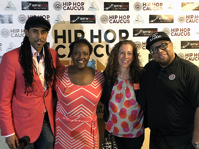 Think 100% hosts Rev. Lennox Yearwood Jr. and Mustafa Santiago Ali with Moms Clean Air Force members Heather McTeer Toney and Molly Rauch 