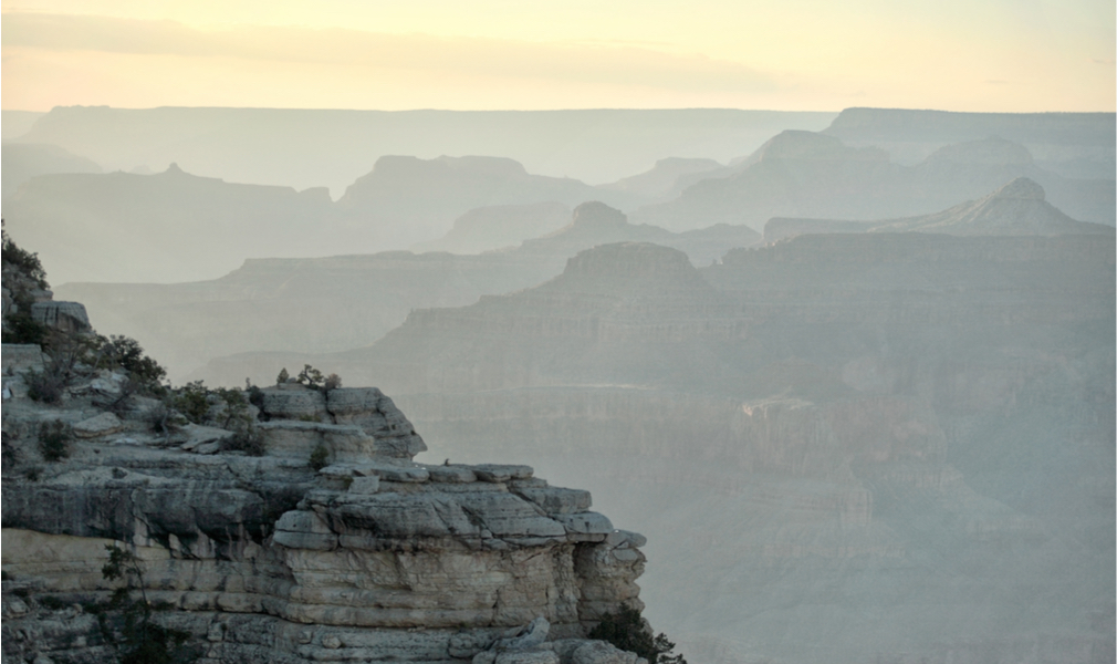 Haze and air pollution collected in Grand Canyon National Park