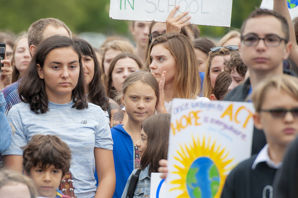 At the DC Youth Climate Strike, September 13, 2019, 7 days before the global climate strike. Photo: Steven Paul Whitsitt