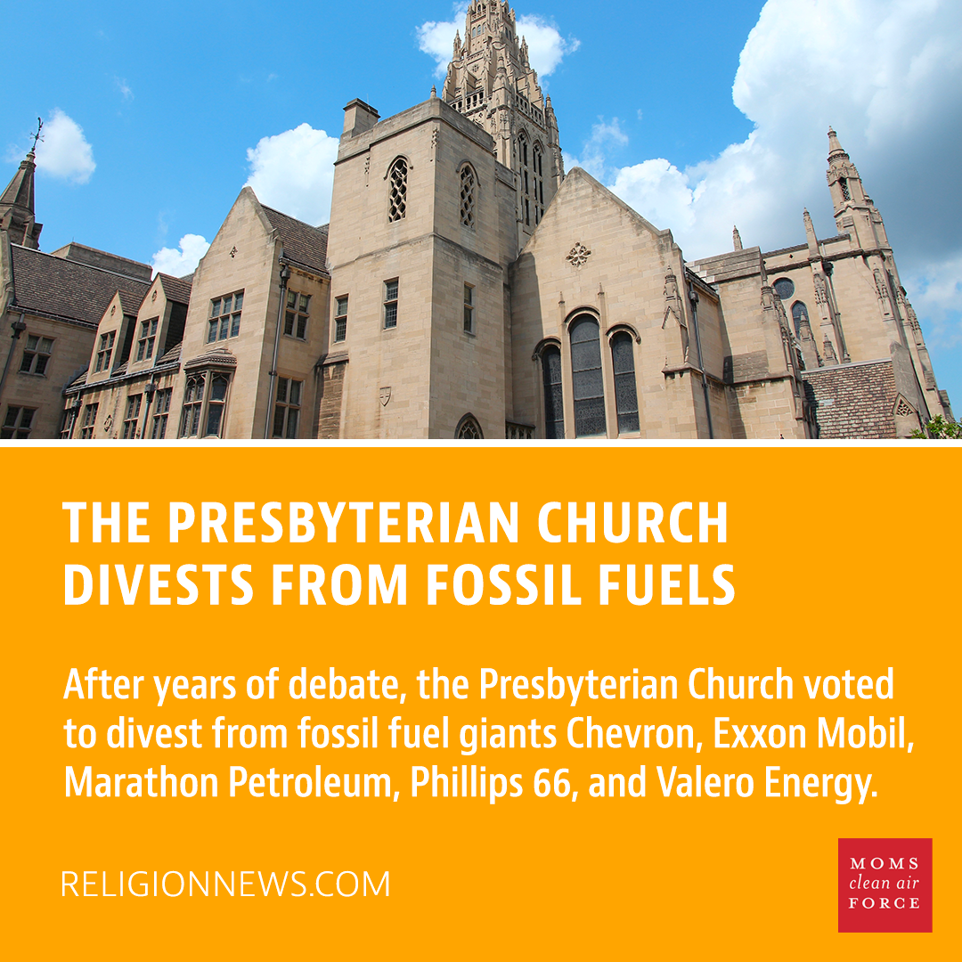 The Presbyterian Church divests from fossil fuels