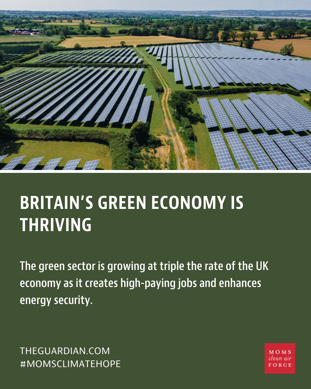 Britain's green economy is thriving
