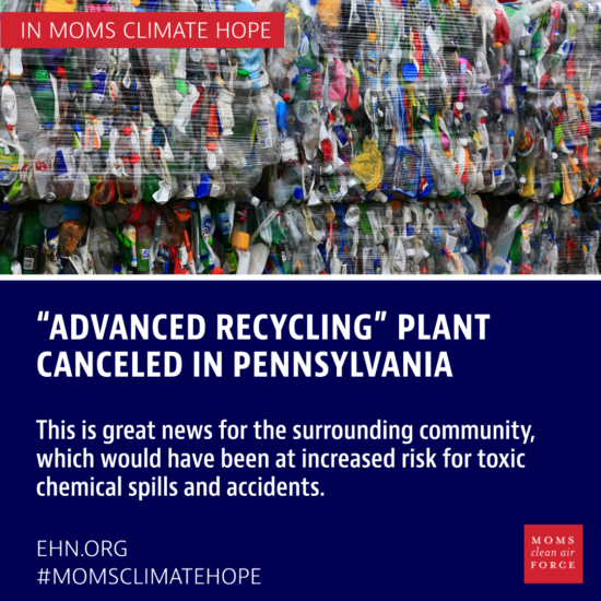 "Advanced Recycling" Plant Canceled in Pennsylvania