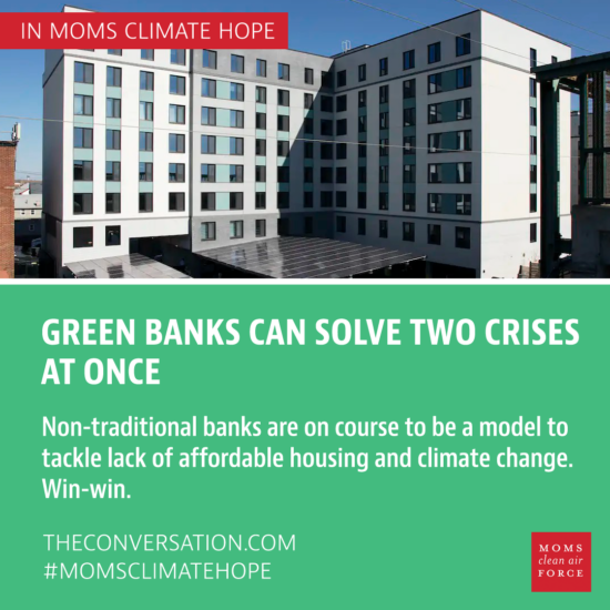 Green banks can solve two crises at once