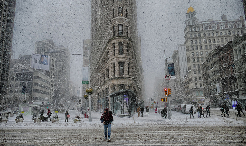 Snowy days like this in NYC have been absent this year, replaced by another type of extreme weather: snow drought