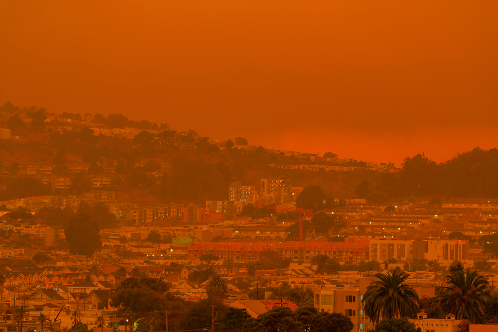 San Francisco wildfire air pollution. California has 300 clean air centers.