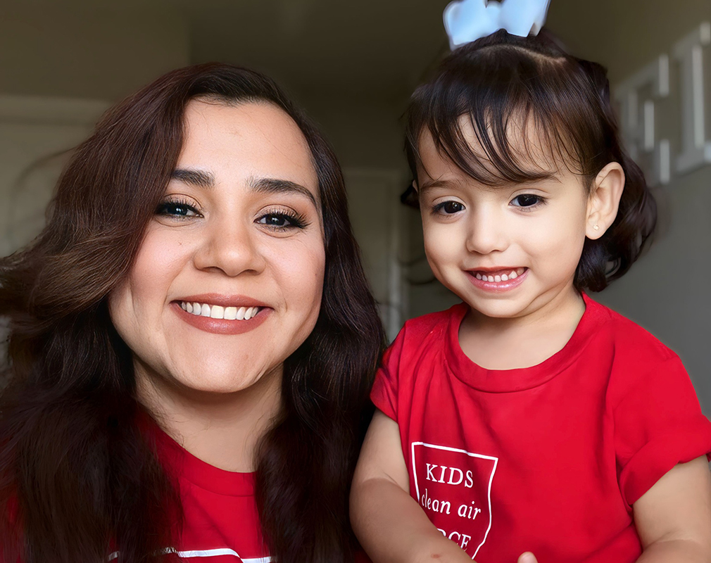 Clean Air Supermom Karina Martinez and her daughter