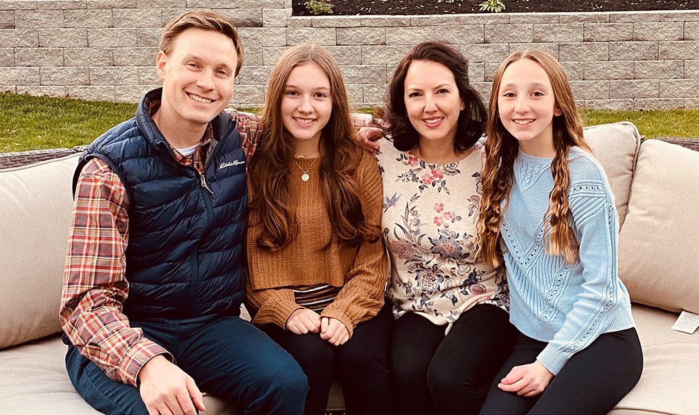 January Supermom of the Month Emily Petrucci from Pennsylvania and her family.