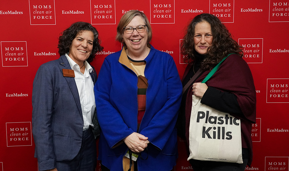 Jackie Nuñez, Judith Enck, and Julia Cohen at the Climate Disruption, Air Pollution, and Young People’s Health event