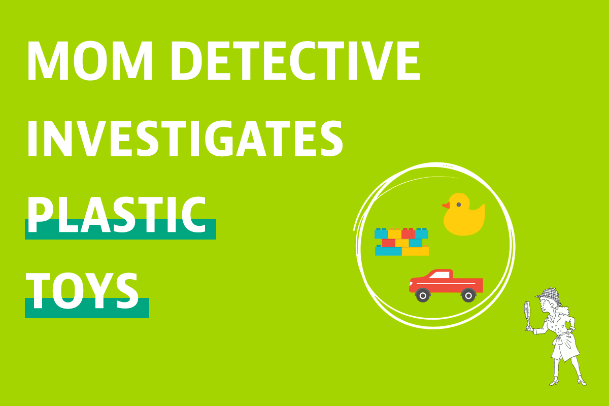 Mom Detective Investigates Plastic Toys illustration