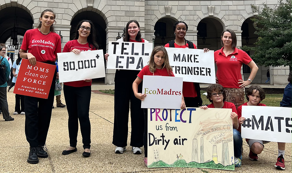 Moms Clean Air Force at EPA Headquarters to deliver thousands of comments supporting strong Mercury and Air Toxics Standards