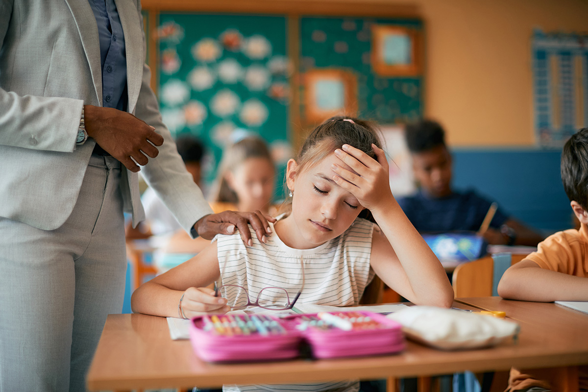 child overheating in classroom