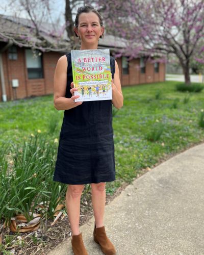 Illustrator Danica Novgorodoff with her graphic novel
