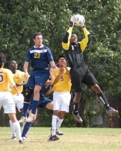 Gabe Gibbons as goalkeeper