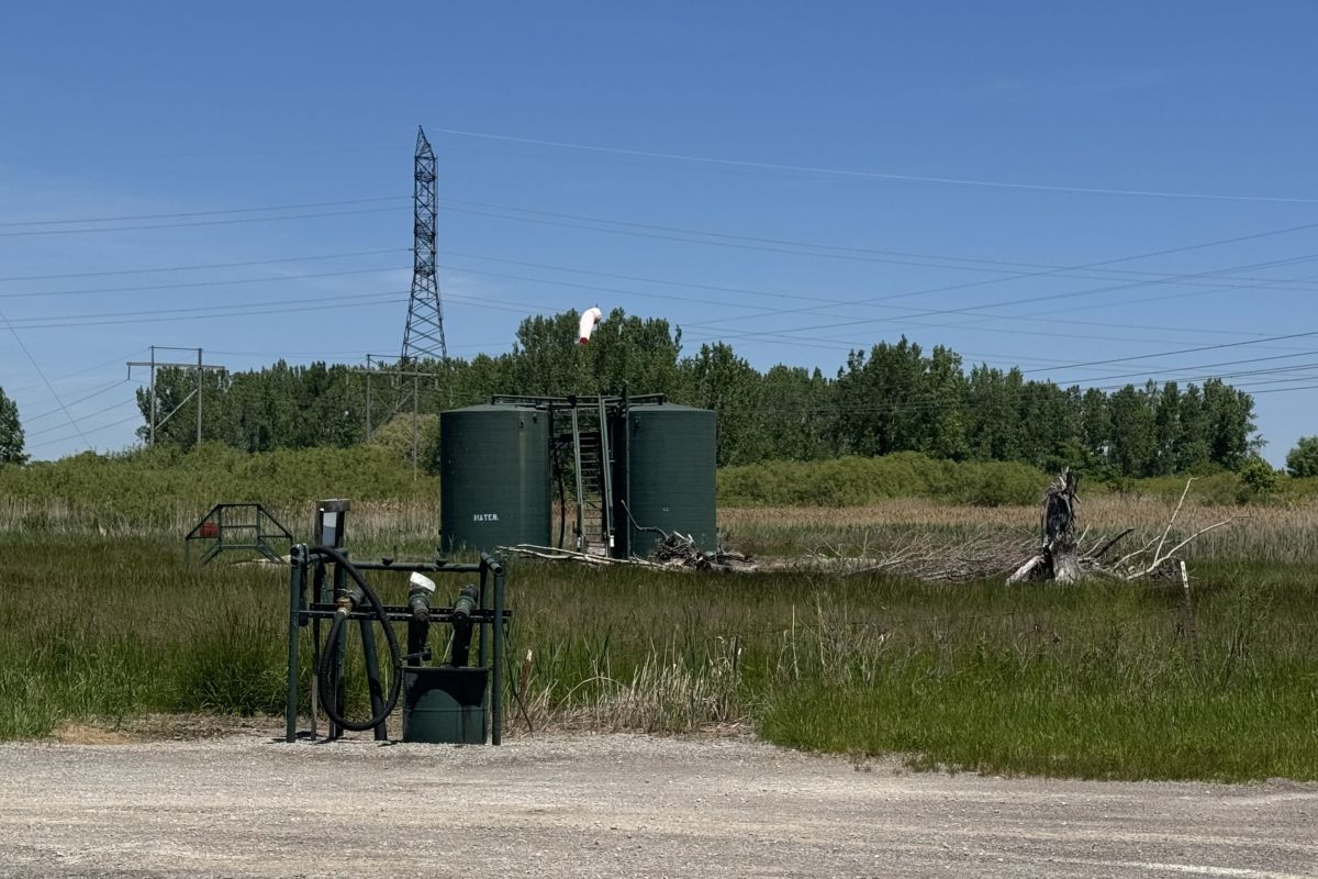 flaring marginal well