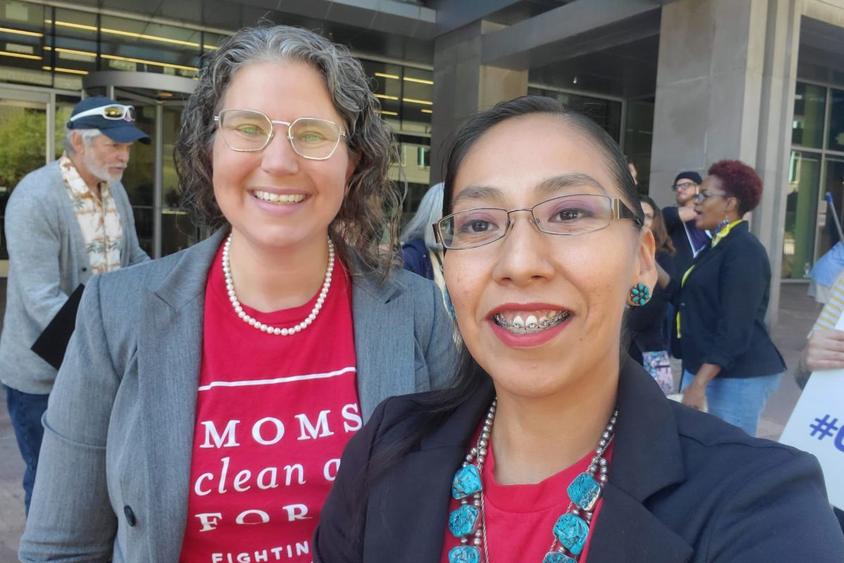 Laurie Anderson and Shaina Oliver advocated for Colorado permit and emissions fees