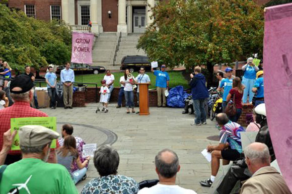 Climate change rally in Maryland