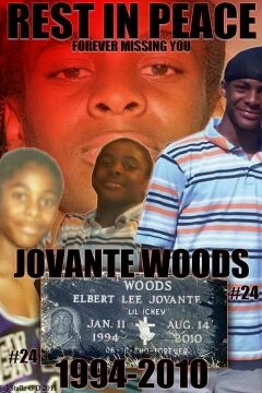 Jovante Woods memorial poster