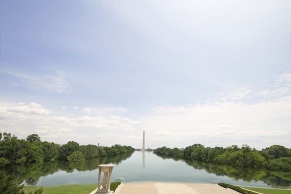 Washington Monument after climate change causes waters to rise
