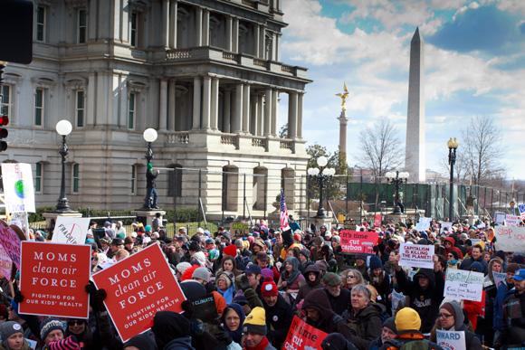 MCAF members at climate rally.