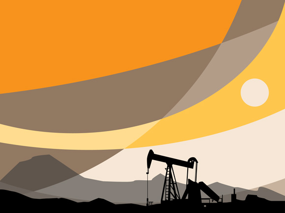 Oil well graphic