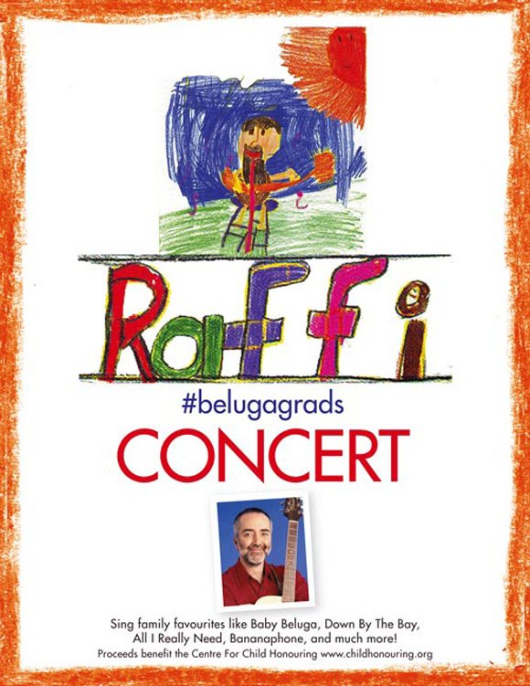 Raffi concert poster